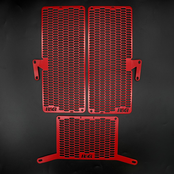 R&G PRO Radiator & PRO Oil Coller Guard set for Ducati Multistrada V4(S) '21- models. (Set Of Three)